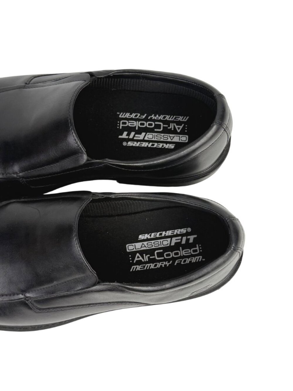 Skechers Miller Moriarty Men's Black Leather Slip-On Loafers Dress Shoes Size 13 - Picture 4 of 7